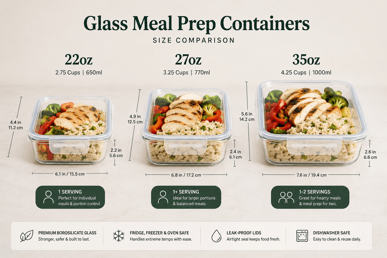 24oz Hot Cups for Meal Prep: Why a 22oz Glass Container Does It Better - Razab