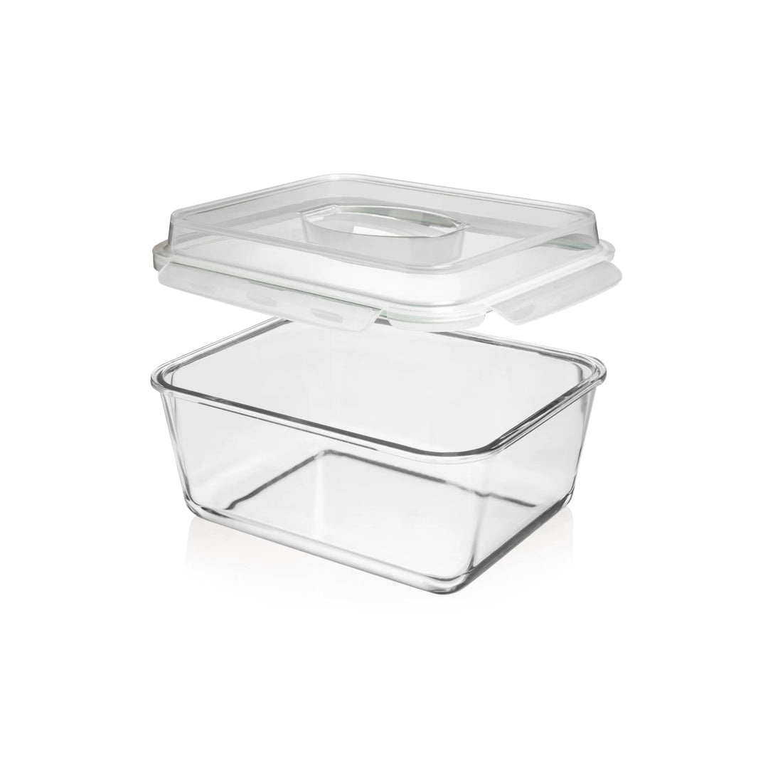 6500ML Extra Large Glass Container With Locking Lid and Handle - 6500ML_Clear