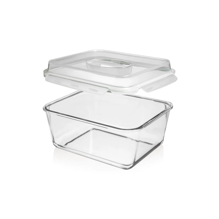 6500ML Extra Large Glass Container With Locking Lid and Handle - 6500ML_Clear