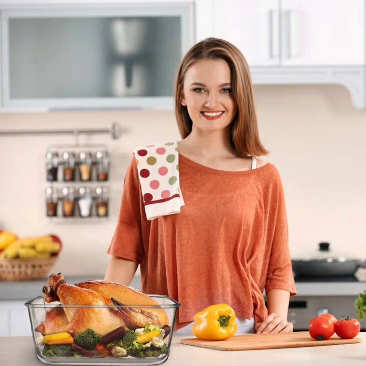 6500ML Extra Large Glass Container With Locking Lid and Handle - 6500ML_Clear