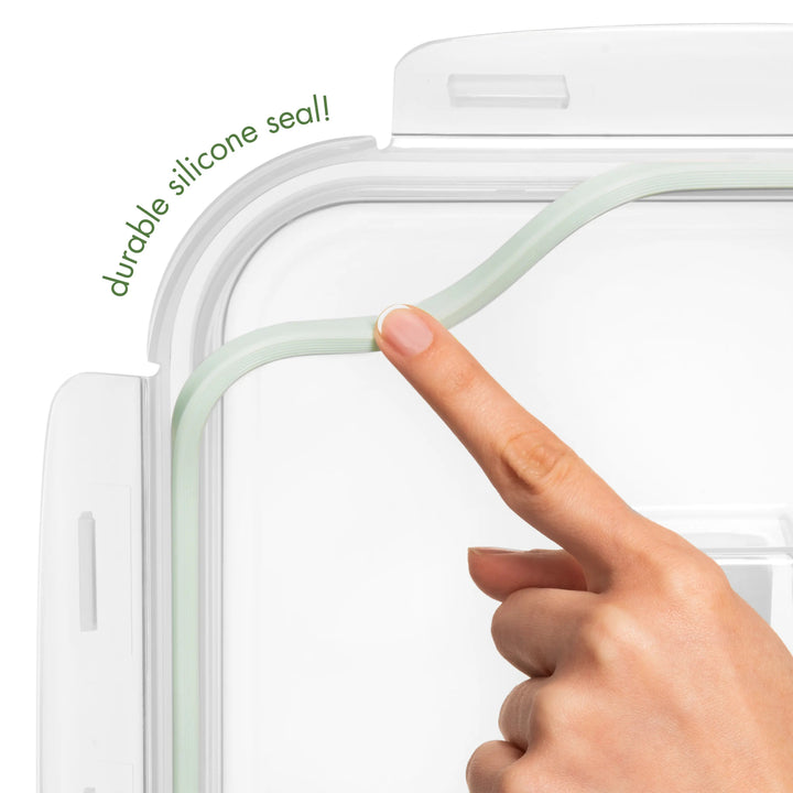 6500ML Extra Large Glass Container With Locking Lid and Handle - 6500ML_Clear