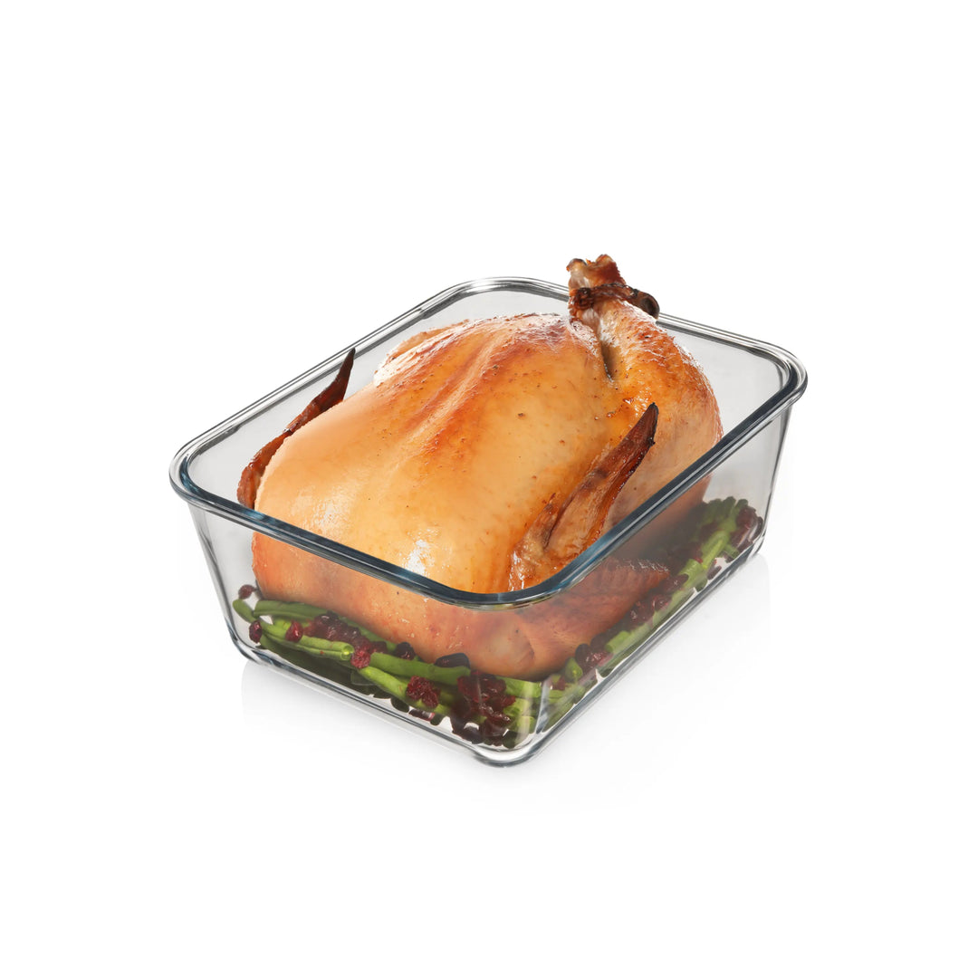 6500ML Extra Large Glass Container With Locking Lid and Handle - 6500ML_Clear