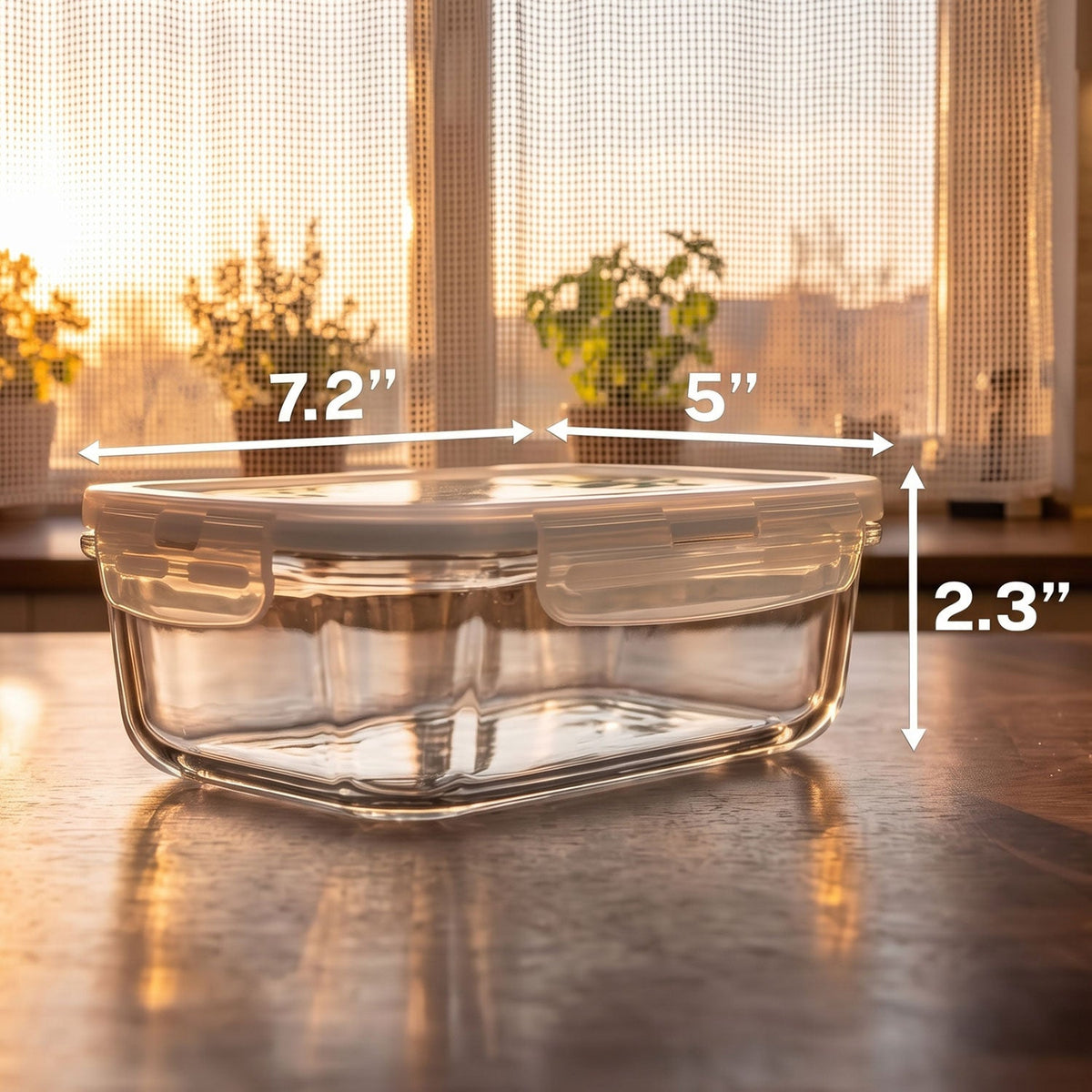 Set of 16 Pc Glass Food Storage Container - 16_SSGFood_Set