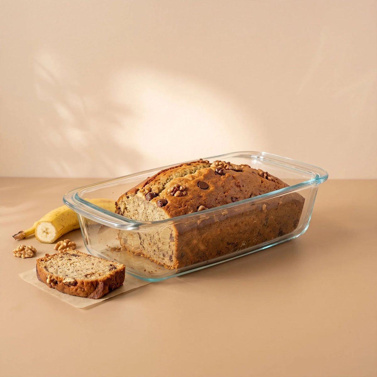 Set Of 2 Glass Loaf Pan Containers - 2setGreyLoafPan_NewLid