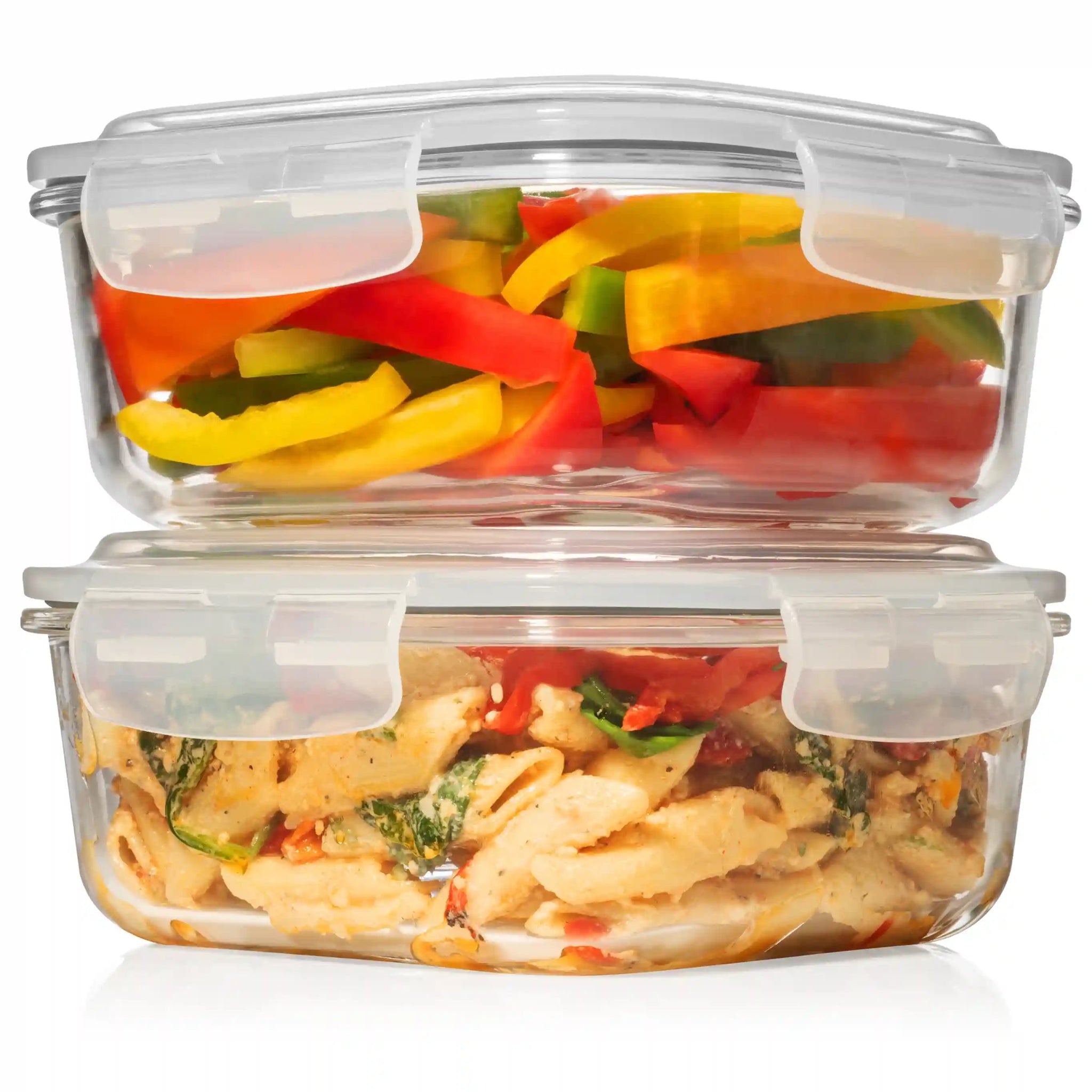 1500ML and 2700ML - Set of 2 Glass Food Storage Container – Razab