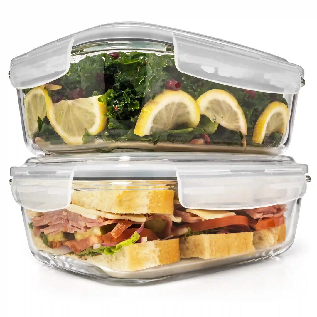 1520ML Glass Set - Set of 2 Pc Glass Food Storage Container - 2_1520ml