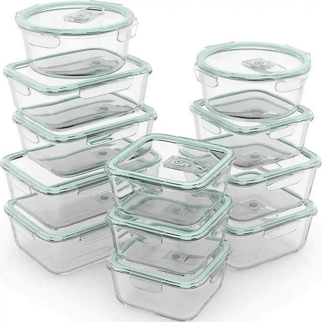 24 PC Glass Set - 5 Different Sizes - 24_GFood_Set
