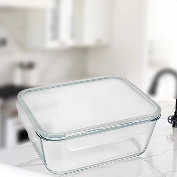 3300ML - Glass Conainer Set by Razab (Replacemnet lid) - Clear -