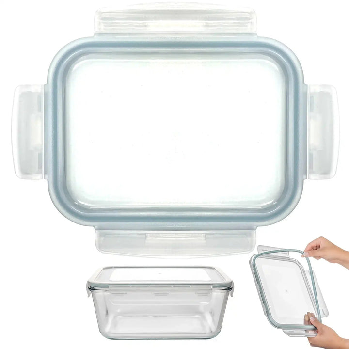 3300ML - Glass Conainer Set by Razab (Replacemnet lid) - Clear -