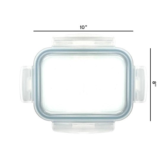 3300ML - Glass Conainer Set by Razab (Replacemnet lid) - Clear -