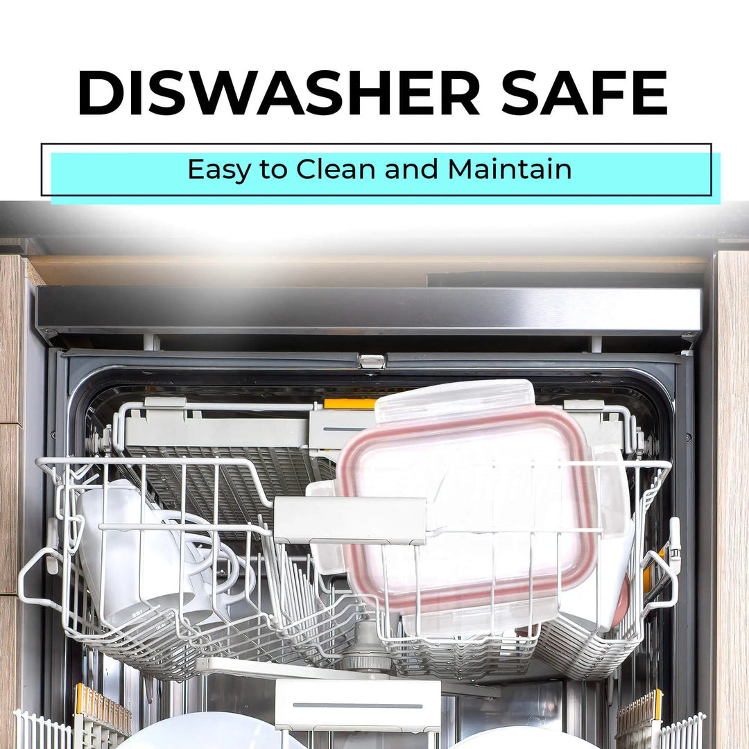 3300ML - Glass Conainer Set by Razab (Replacemnet lid) - Red -