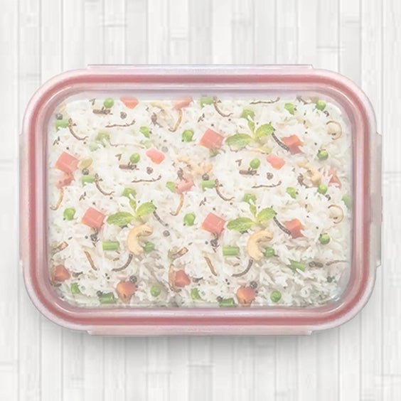 3300ML - Glass Conainer Set by Razab (Replacemnet lid) - Red -