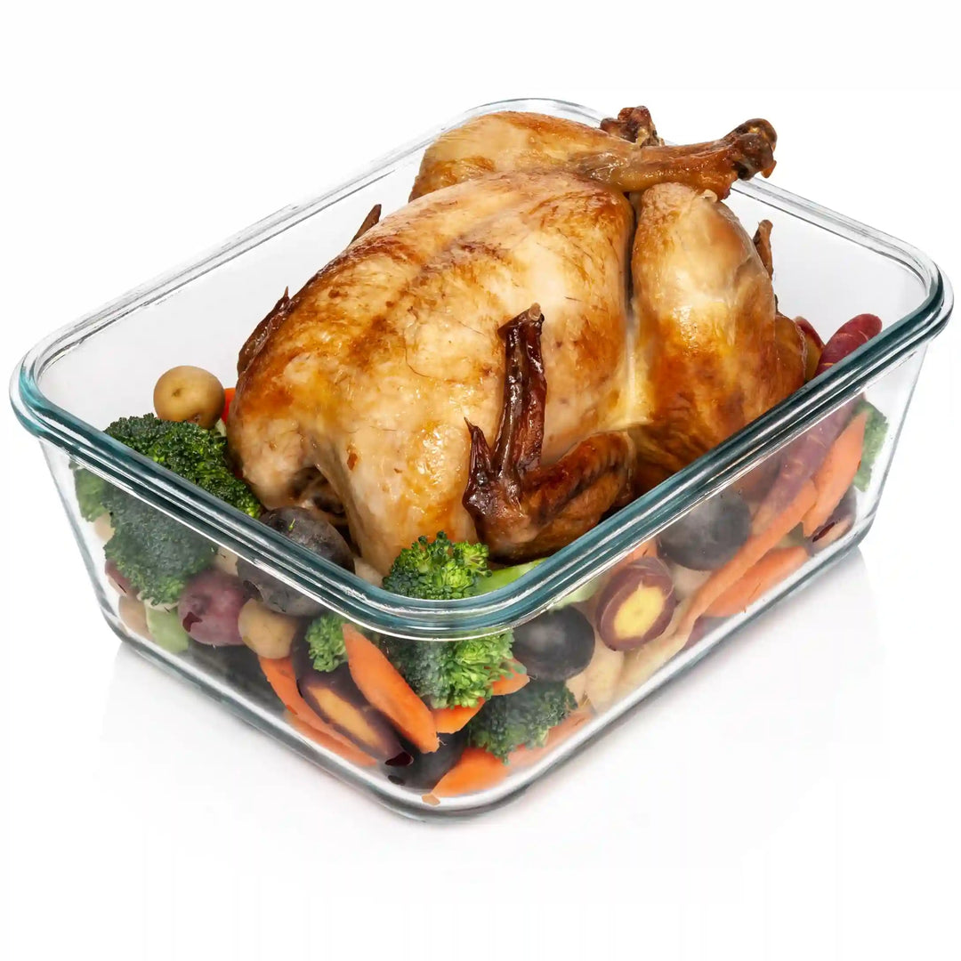 3300ML Glass Container with Red Silicon Lid -