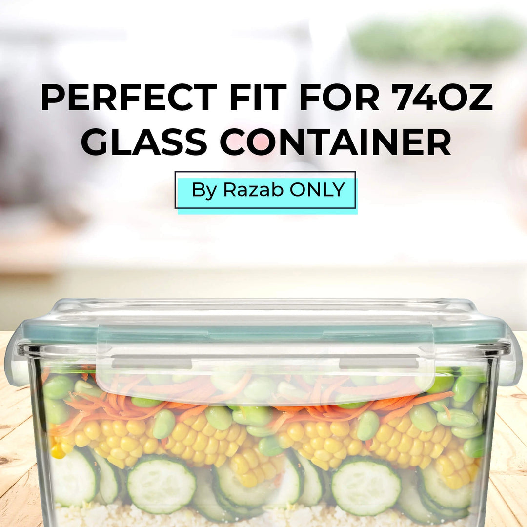 Razab 74 oz Replacemnt Lid for Razab 6 pc and 10 pc Glass Conainer Set -