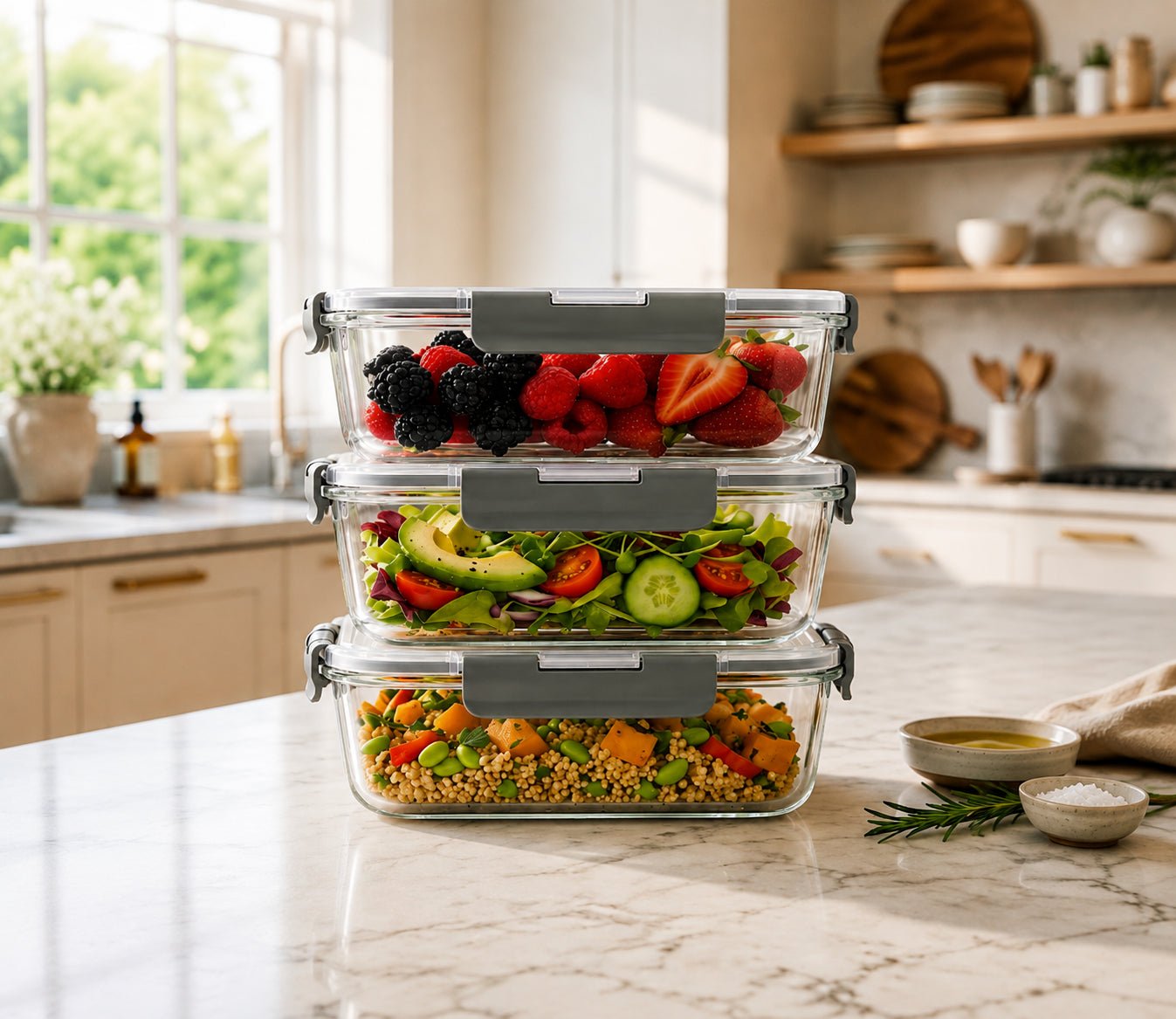 Pure Borosilicate Glass Storage