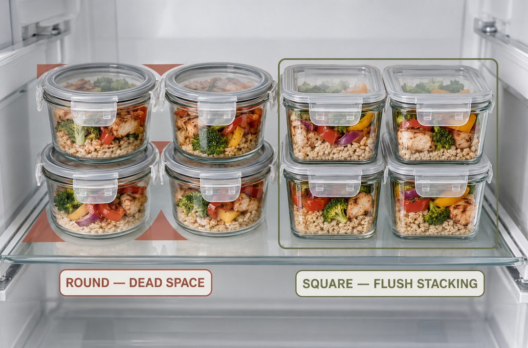 Round vs. Square vs. Rectangular Glass Meal Prep Containers: Which Shape Works Best?
