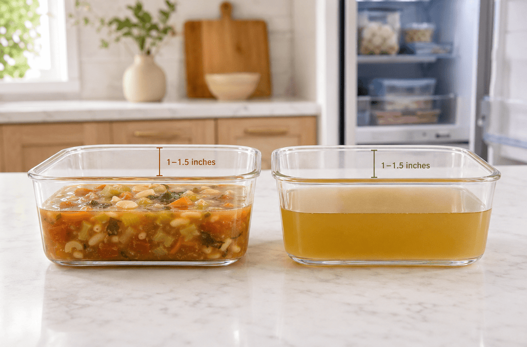 How to Freeze Soups and Liquids in Glass Containers Without Cracking - Razab