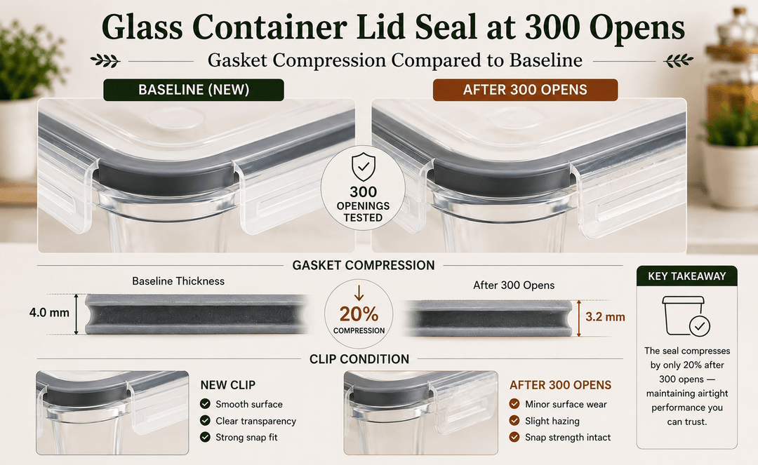 We Opened a Glass Container Lid 500 Times — Here Is What the Seal Did - Razab