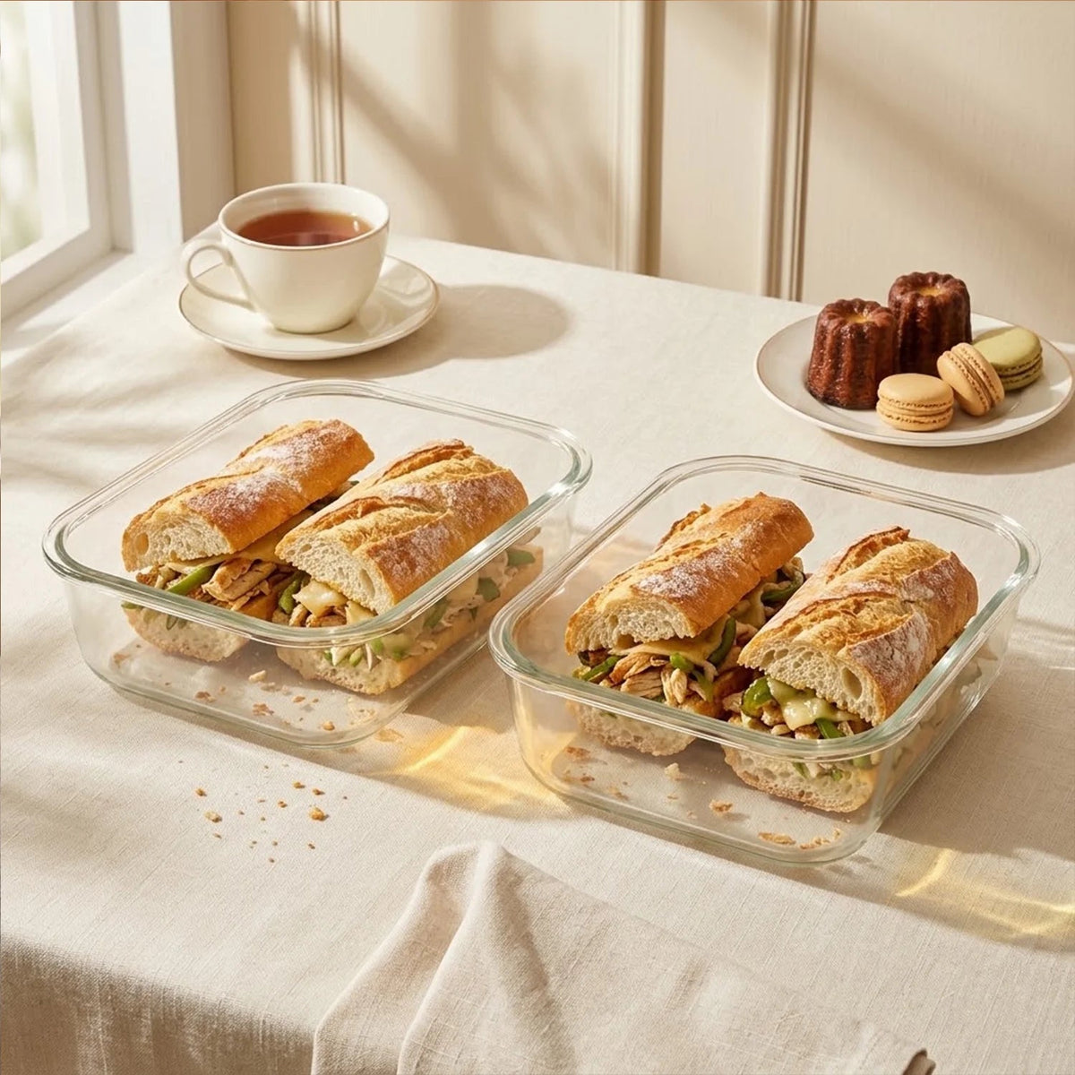 2260 Glass Set - Set of 2 Pc - 2_Rect_Glass