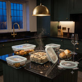 24 PC Glass Set - 5 Different Sizes - 24_GFood_Set