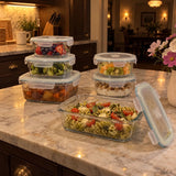 24 PC Glass Set - 5 Different Sizes - 24_GFood_Set