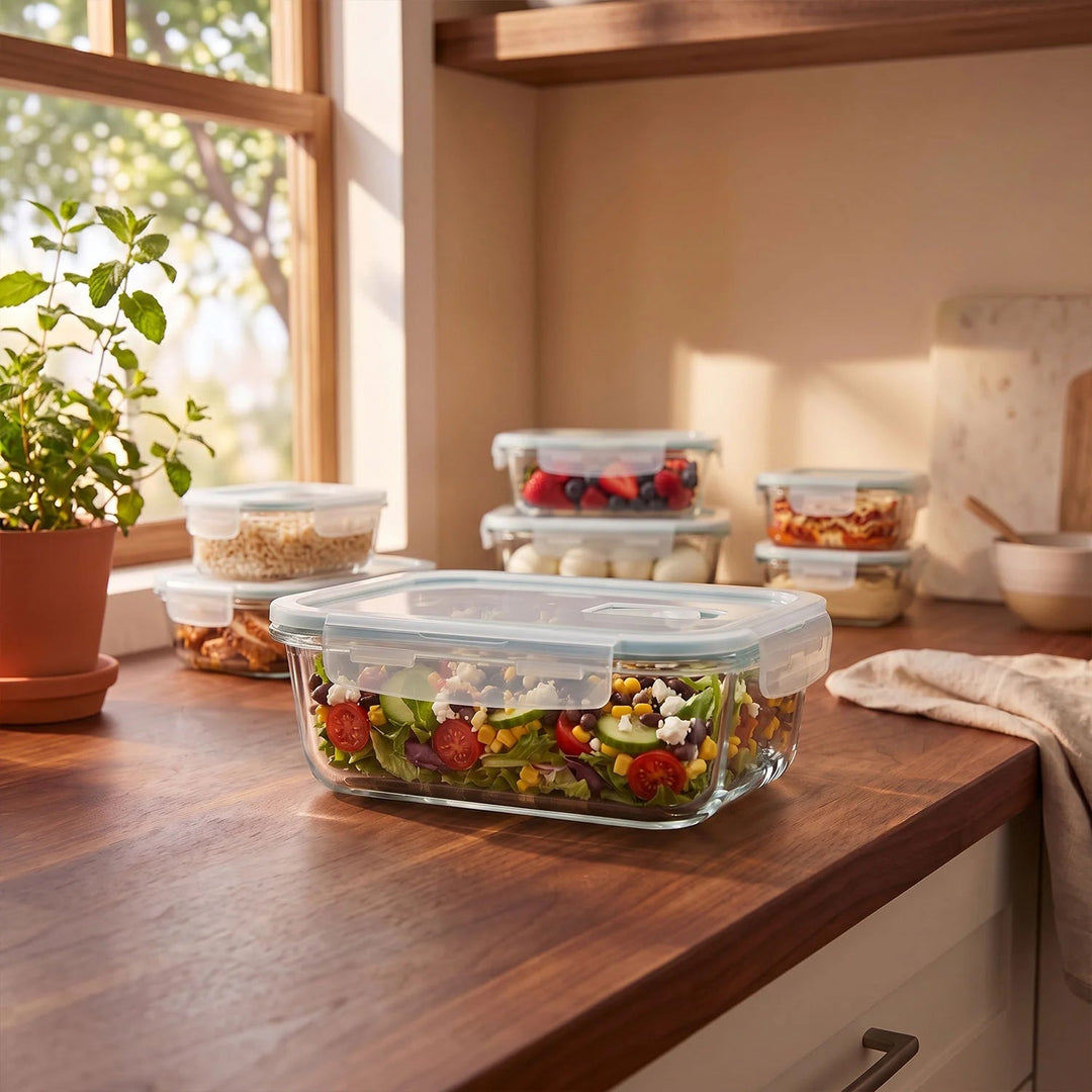 24 PC Glass Food Container Set - Assorted Sizes for you – Razab