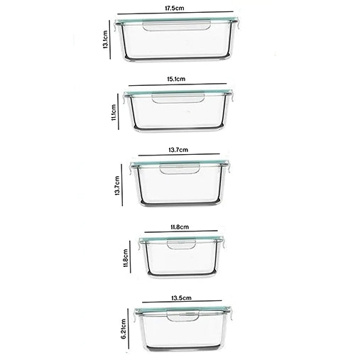 24 PC Glass Food Container Set - Assorted Sizes for you – Razab