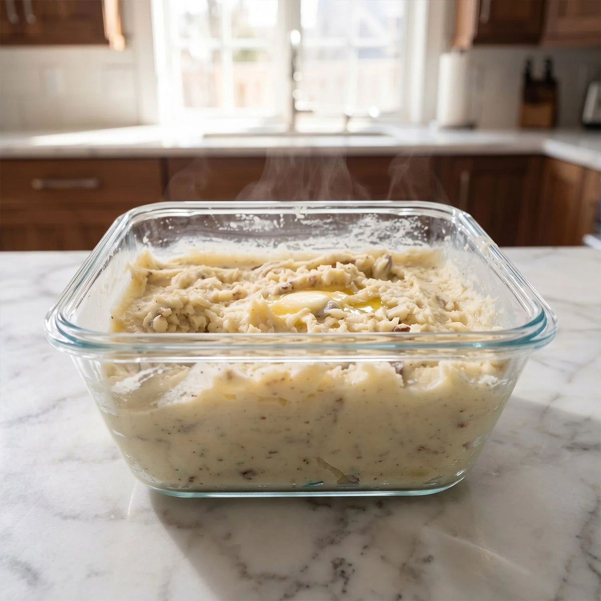3900ml Large Glass Food Storage Container with Airtight Lid - 3900ML_Glass_GrayHandle