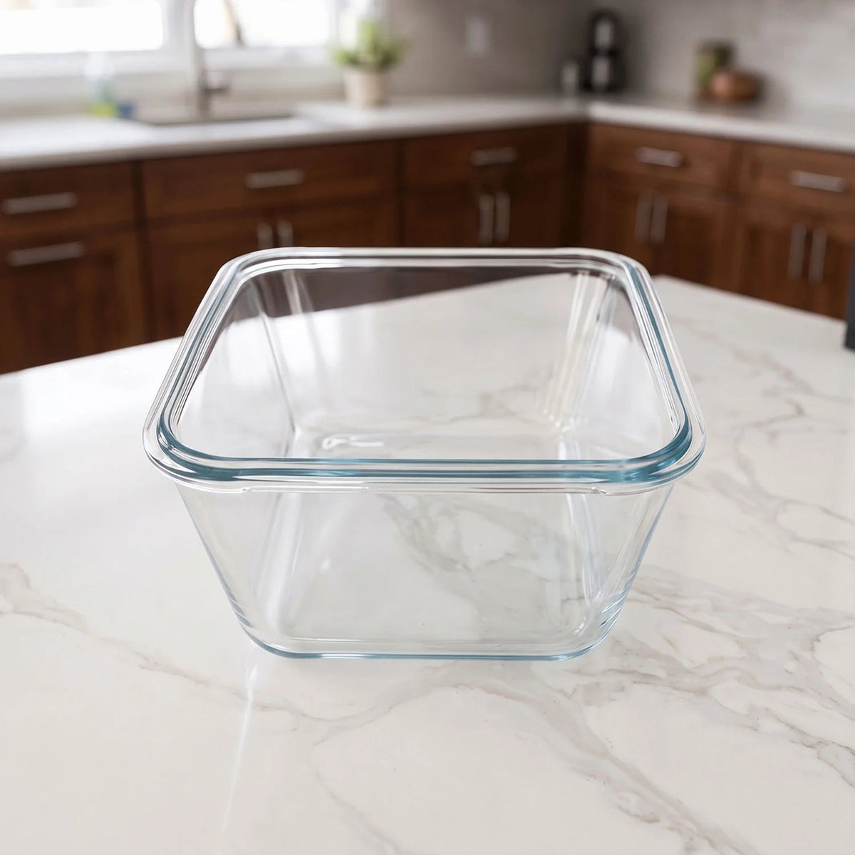 3900ml Large Glass Food Storage Container with Airtight Lid - 3900ML_Glass_GrayHandle