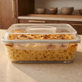 4800ml Large Glass Food Storage Container with Airtight Locking Lid