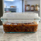 4800ml Large Glass Food Storage Container with Airtight Locking Lid - 4800ML_Clear