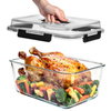 6500ML Extra Large Glass Container With Color Locking Lid and Handle
