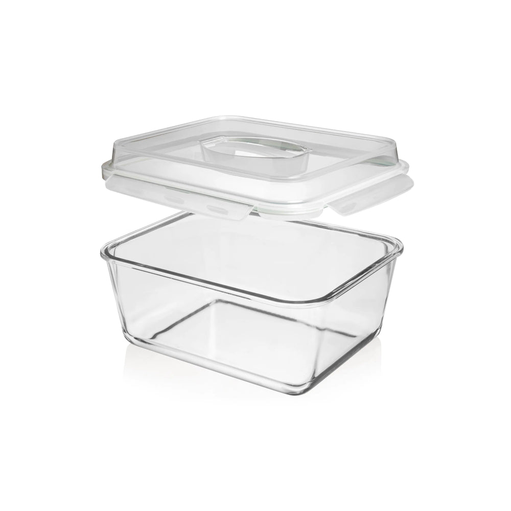 6500ML Extra Large Glass Container With Locking Lid and Handle - 6500ML_Clear