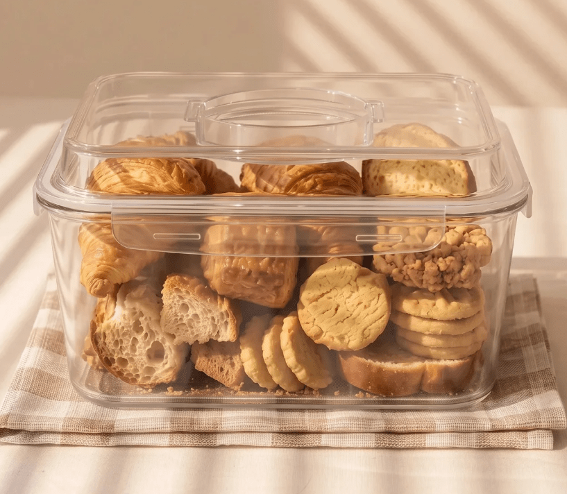 6500ML Extra Large Glass Container With Locking Lid and Handle - 6500ML_Clear