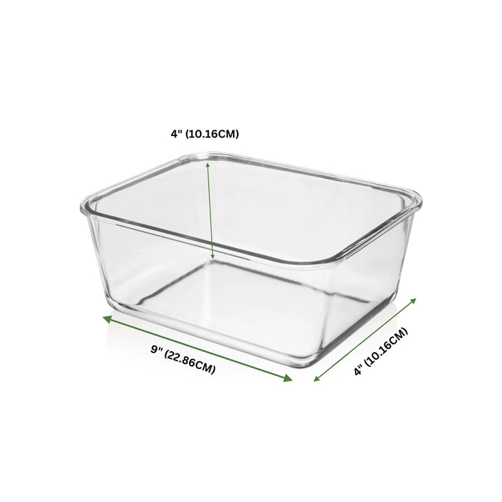 6500ML Extra Large Glass Container With Locking Lid and Handle - 6500ML_Clear
