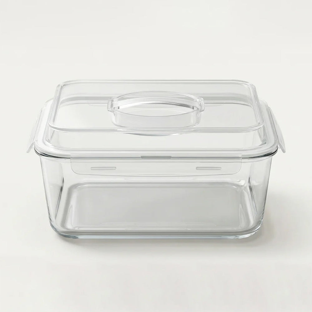 6500ML Extra Large Glass Container With Locking Lid and Handle - 6500ML_Clear