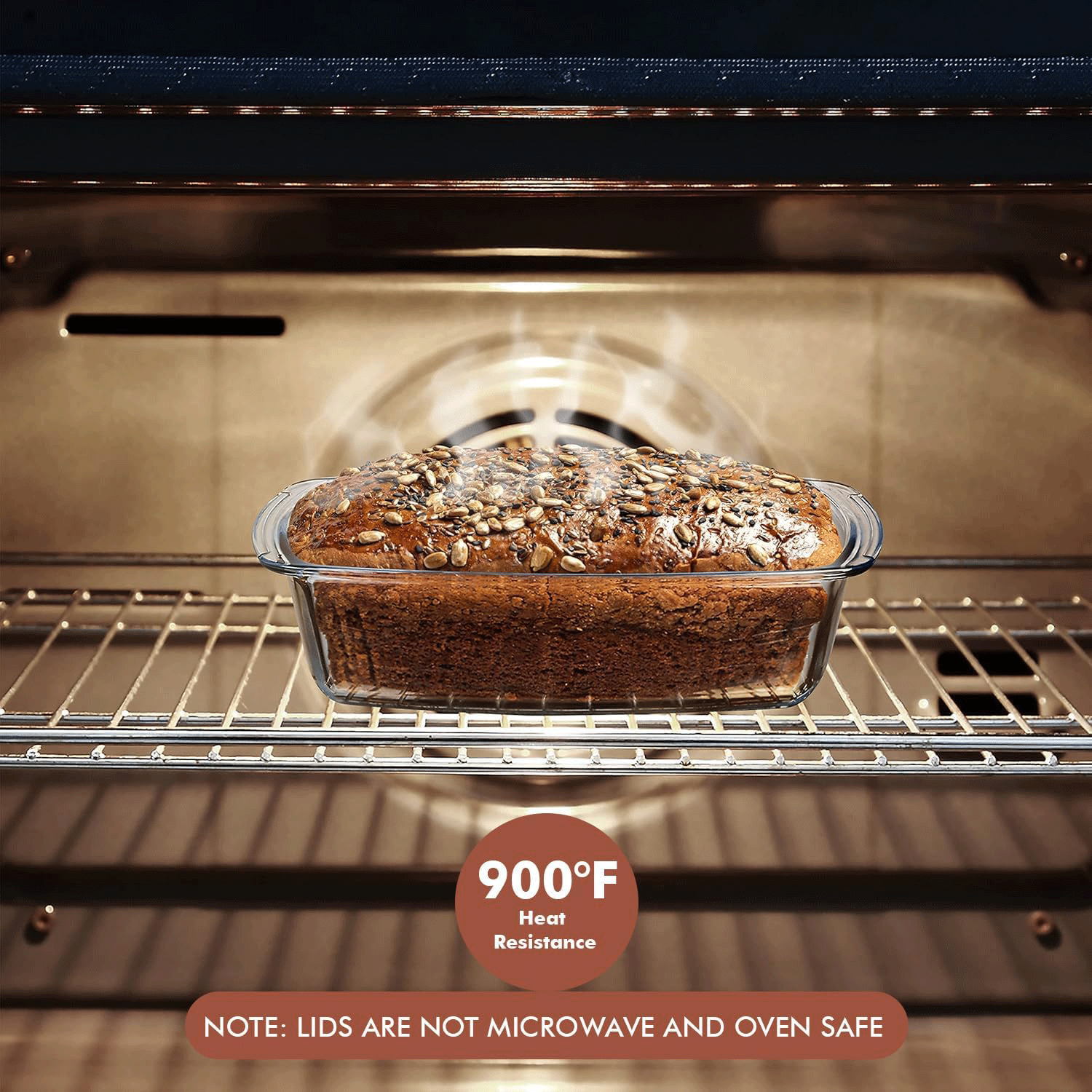 Set Of 2 Glass Loaf Pan Containers - Thumbnail 5