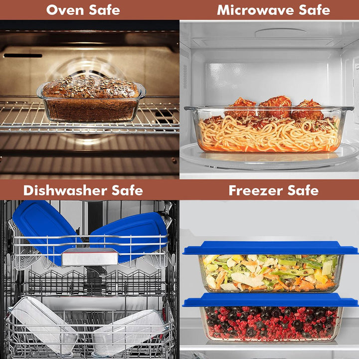 Loaf Pan Container (Set of 1) - 1set_LoafPan_DarkBlue