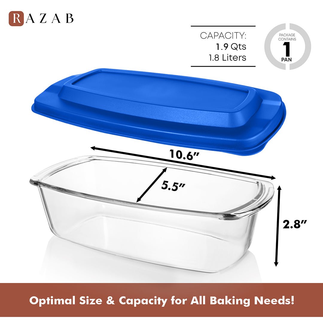 Loaf Pan Container (Set of 1) - 1set_LoafPan_DarkBlue
