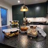 Razab 30 PC Glass Meal Prep Containers - 30_Glass_Black
