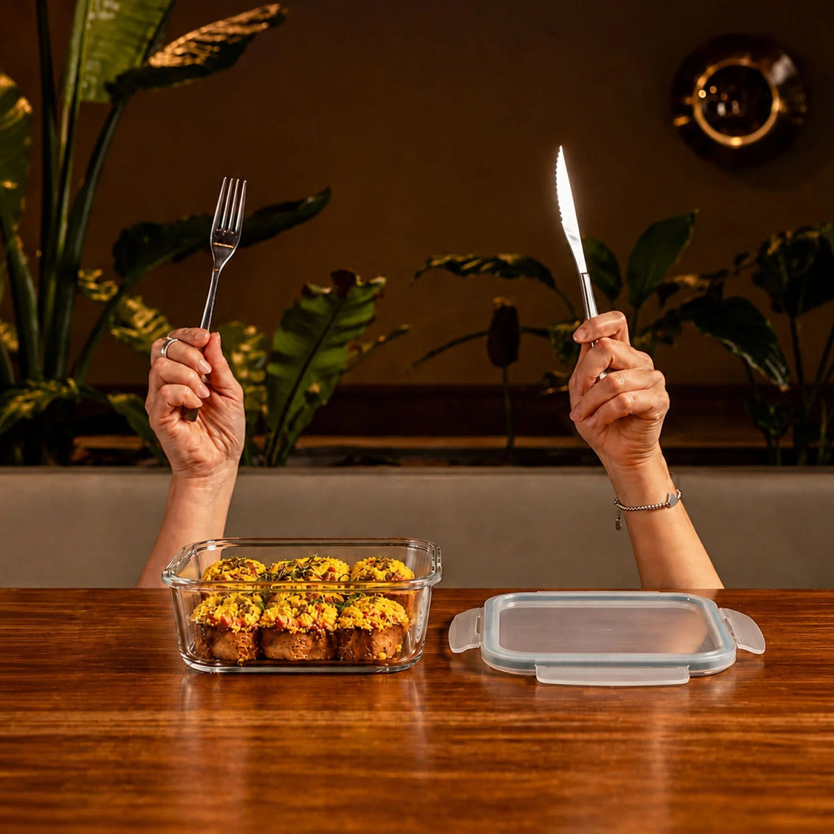 Set of 16 Pc Glass Food Storage Container - 16_SSGFood_Set