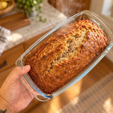 Set Of 2 Glass Loaf Pan Containers - 2setGreyLoafPan_NewLid