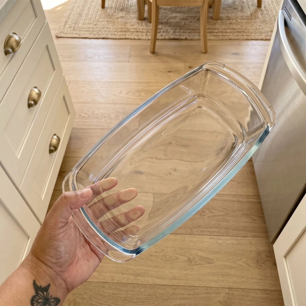 Set Of 2 Glass Loaf Pan Containers - 2setGreyLoafPan_NewLid