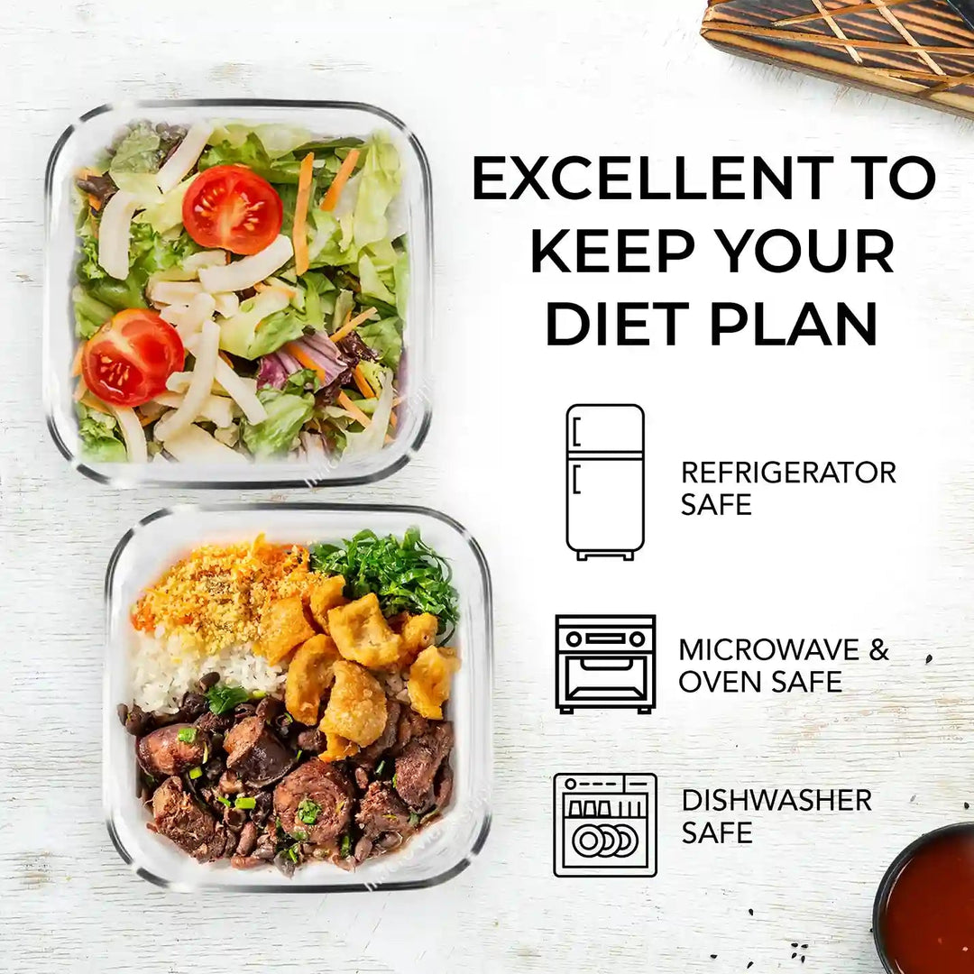 Meal Prep Containers - Glass Food Container – Razab