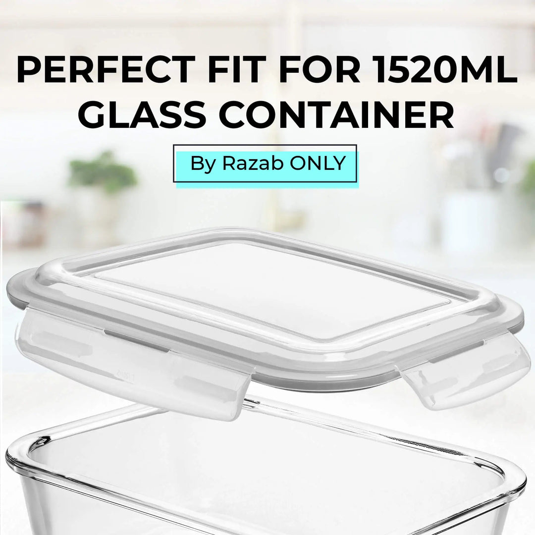 1520ML - Glass Conainer Set by Razab (Replacemnet lid) -