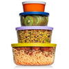 4 pc Round (2 sets of Colored Lids)