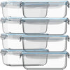 Set of 16 Pc Glass Food Storage Container